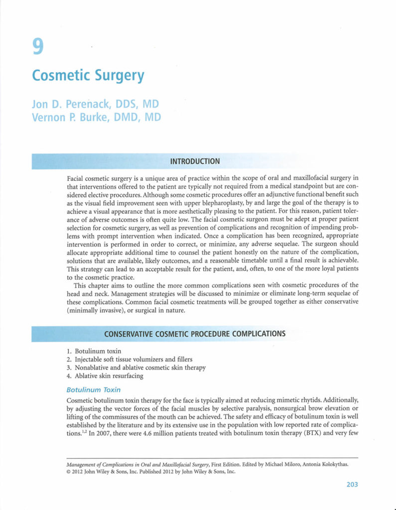 Complications in Oral and Maxillofacial Surgery page 203